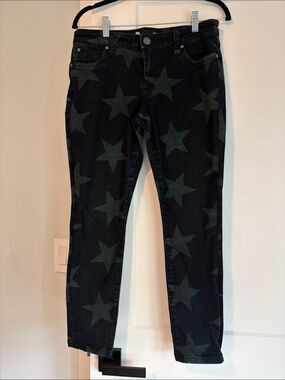 KUT from the Kloth Mia Toothpick Skinny Star Jeans in Dark Navy